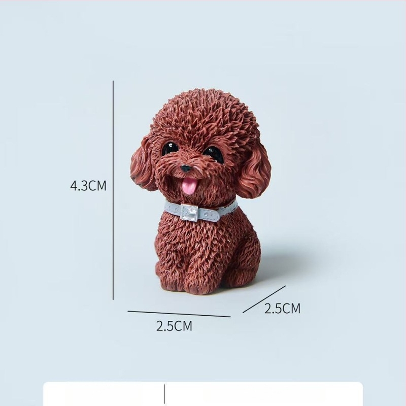 Figu­ră de peisaj mini din rășină cu pui de câine – decor cu un câine desen animat, stil modern și simplu; Material: rășină; Categoria: meșteșuguri din rășină; Scop cadou: cadouri pentru conferințe, premii memoriale