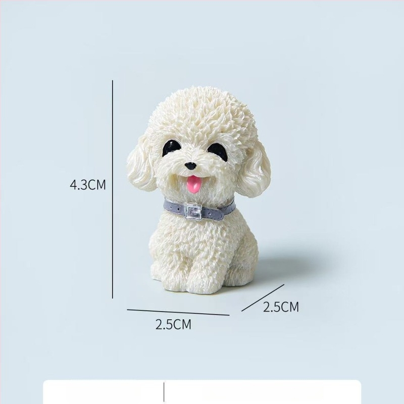 Figu­ră de peisaj mini din rășină cu pui de câine – decor cu un câine desen animat, stil modern și simplu; Material: rășină; Categoria: meșteșuguri din rășină; Scop cadou: cadouri pentru conferințe, premii memoriale