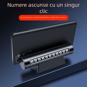 Placă metalică cu număr ascuns, suport pentru telefon, rezistentă la temperaturi înalte, imprimare logo