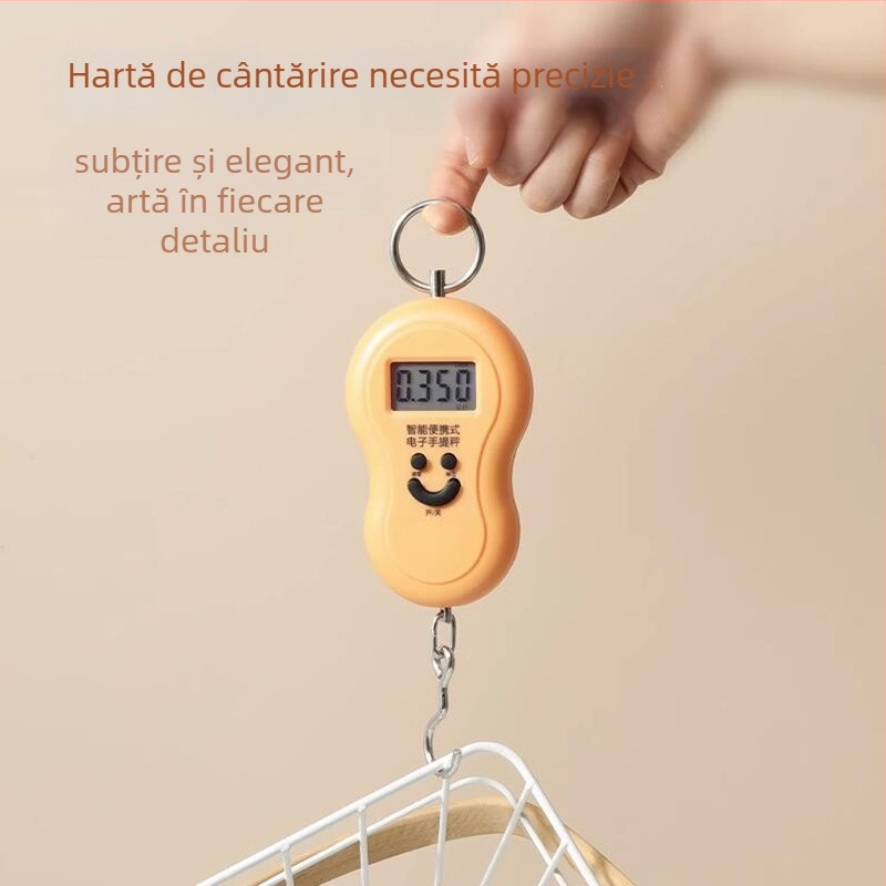 Leban cântar electronic portabil, precizie înaltă, capacitate 50 kg, pentru uz casnic, cu cârlig