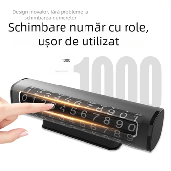 Placă metalică de parcare ascunsă pentru automobil, EITAI, model Stop sign P8, imprimare logo și personalizare disponibilă