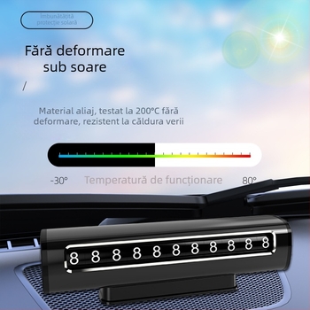 Placă metalică de parcare ascunsă pentru automobil, EITAI, model Stop sign P8, imprimare logo și personalizare disponibilă