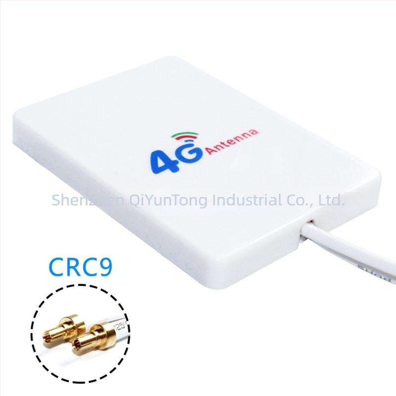 Antena 4G/5G LTE cu interfață dublă (SMA și TS9), panou plat compact, cablu dual-line de 2 m, VSWR ≤ 1.5