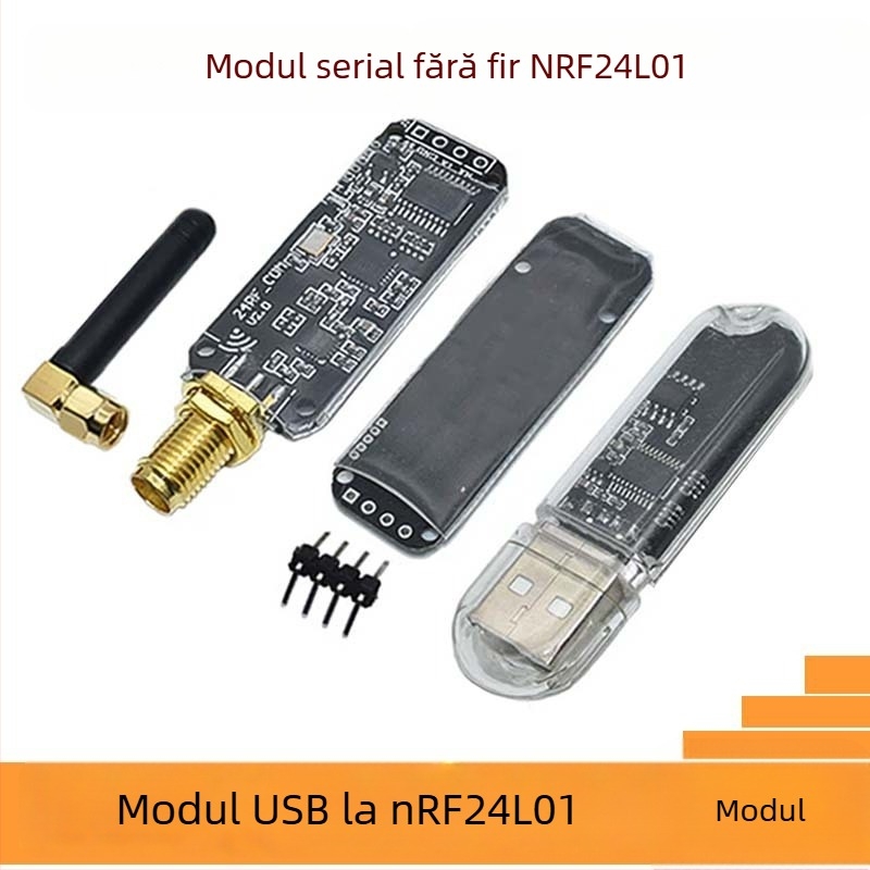 Modul USB către interfața serială nRF24L01 – transmisie de date wireless la 2,4 GHz pentru control de la distanță