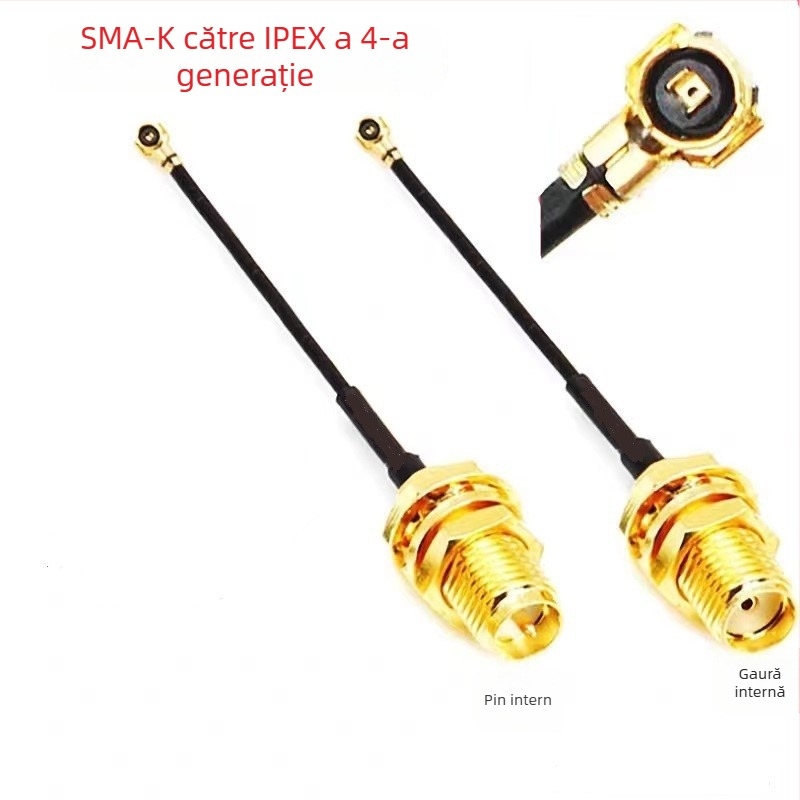Cablul adaptor de antenă SMA la IPEX4, MS156, 50 Ω, SWR ≤1.5, câștig 28