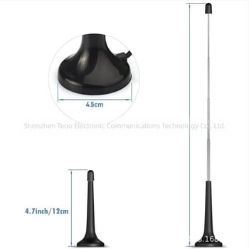 Qiyuntong antenă cu tijă FM DAB TV pentru receptor HiFi AV cu ventuză