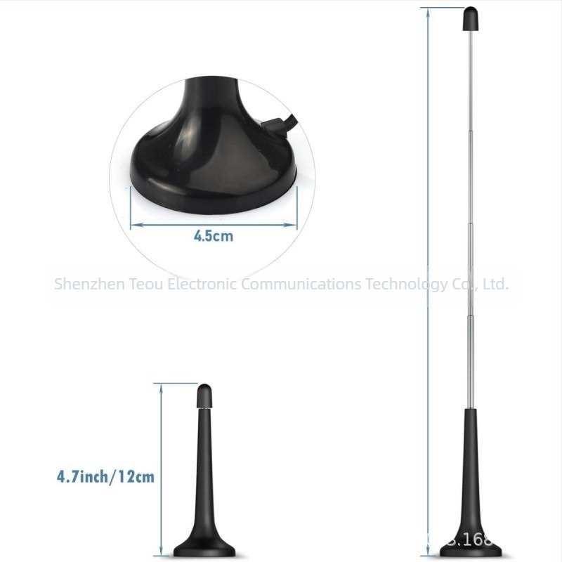 Qiyuntong antenă cu tijă FM DAB TV pentru receptor HiFi AV cu ventuză