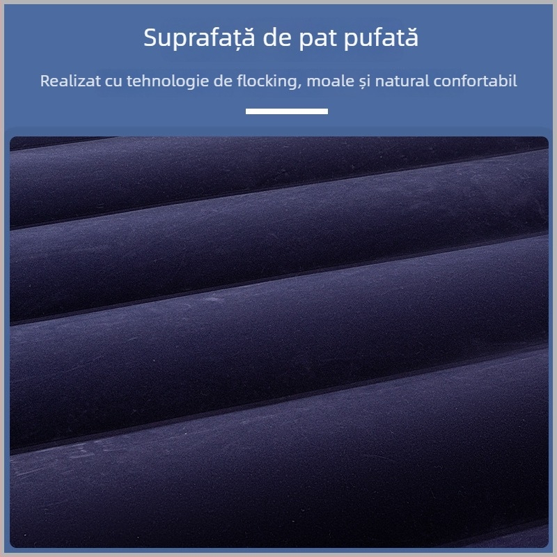 Saltea gonflabilă din PVC cu suprafață flok, capacitate maximă 500 kg, greutate 0,5 kg, origine Yiwu