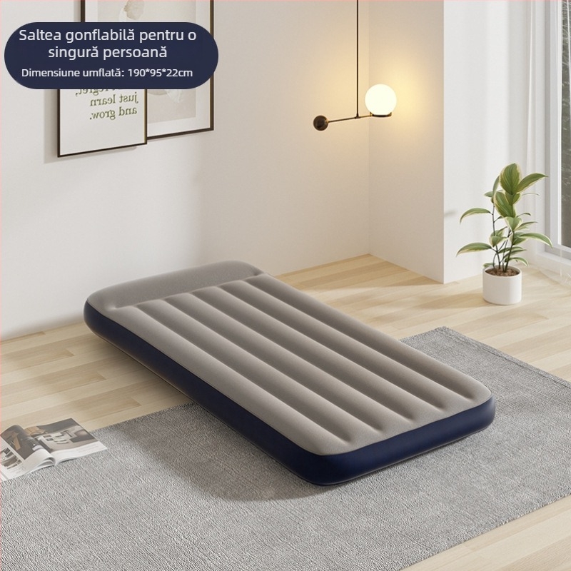 Saltea gonflabilă din PVC cu suprafață flok, capacitate maximă 500 kg, greutate 0,5 kg, origine Yiwu