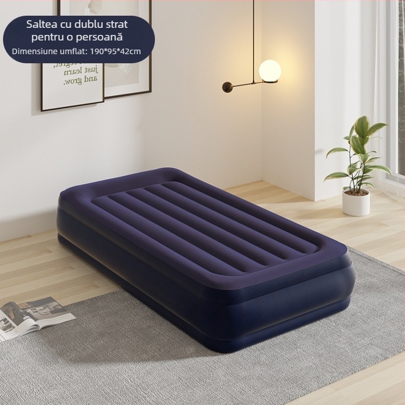 Saltea gonflabilă din PVC cu suprafață flok, capacitate maximă 500 kg, greutate 0,5 kg, origine Yiwu