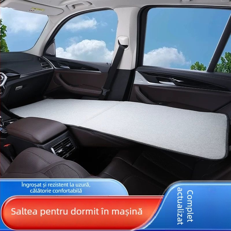 Saltea pliabilă pentru odihnă în mașină pentru pasageri, pat de călătorie plat în mașină, fără umflare