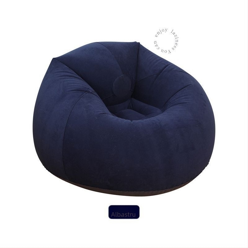 Șezlong gonflabil exterior – pliabil, portabil, cu pompă externă, suprafață din material compozit, saltea gonflabilă cu un singur strat