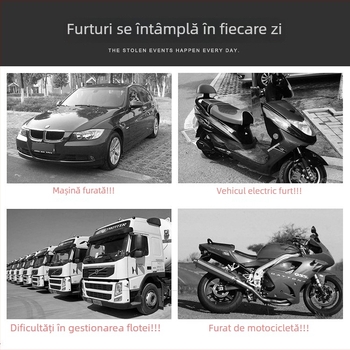 Pozitioner GPS 4G, model J26A, precizie GPS 5-10 m, alarme: deconectare alimentare, SOS, mișcare, geofence, antenă încorporată GPS + GSM