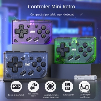 Controller de joc mini, fără fir, interfață USB-C, 50 g, compatibil Switch/PC/IOS, nivel începător.