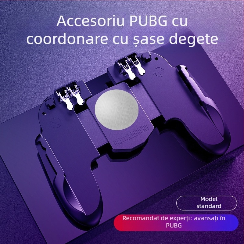 Controler mobil H9 cu design pentru șase degete, răcire integrată, țintire ultra-rapidă, conectare wireless pentru iOS și Android