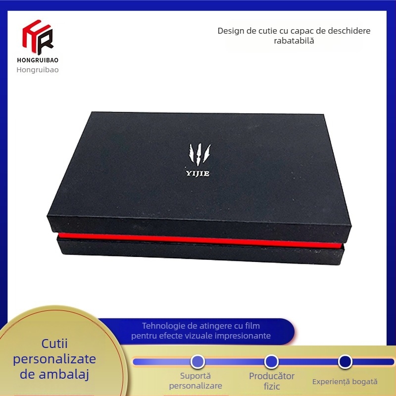 Cutie cadou cu capac Heaven and Earth, imprimare UV, logo imprimat, carton