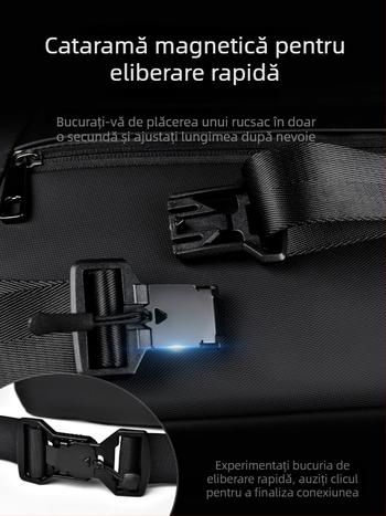 Geantă crossbody pentru bărbați HACIN/Hanchi, stil stradal, țesătură Oxford, impermeabil