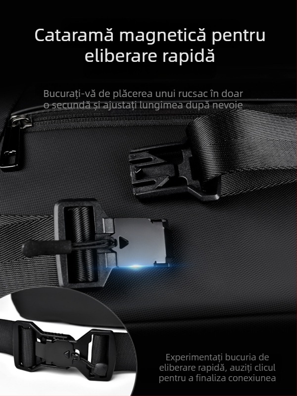 Geantă crossbody pentru bărbați HACIN/Hanchi, stil stradal, țesătură Oxford, impermeabil