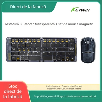 Tastatură wireless F01 cu Bluetooth, design ergonomic, personalizare logo, greutate 174 g