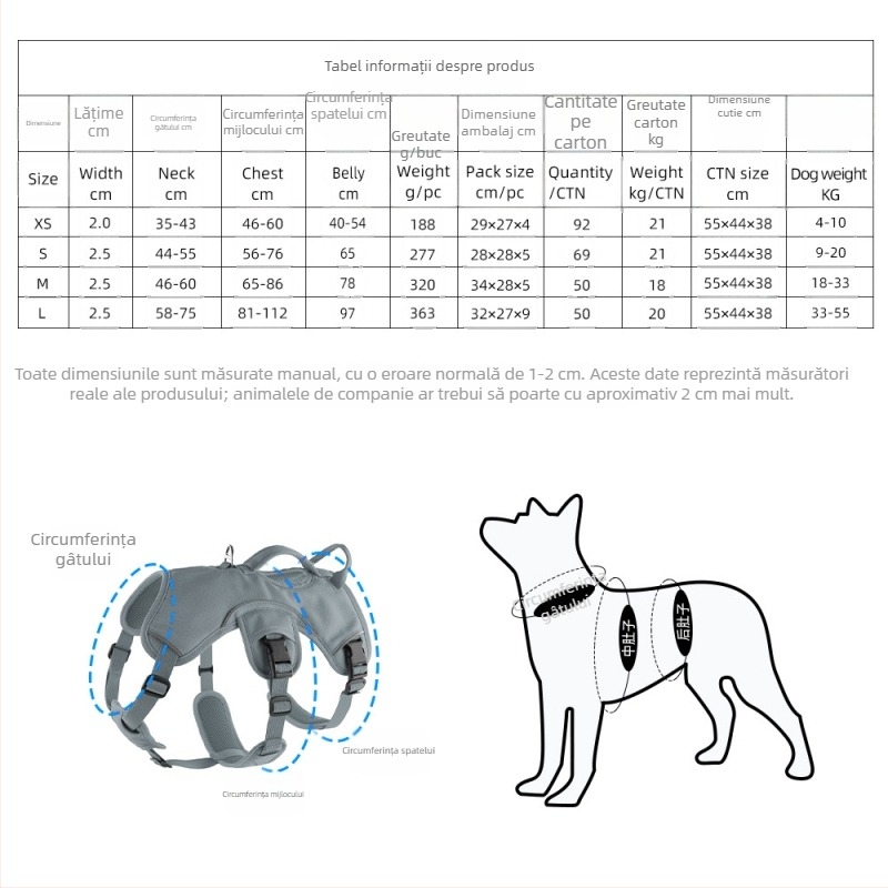 Ham pentru câini (Nylon; Non-extensibil; Brand: Cool Rui)