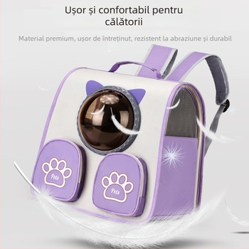 Rucsac pentru pisică – Nylon, model geometric, pliabil, portabil