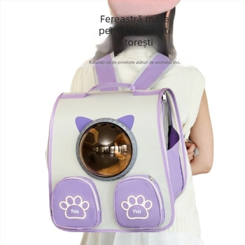 Rucsac pentru pisică – Nylon, model geometric, pliabil, portabil