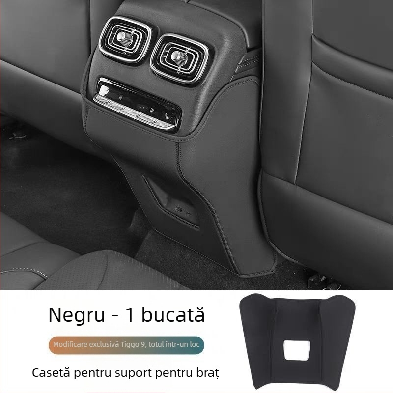 Chery Tiggo 9 – Pad anti-șoc pentru scaunul din spate cu protecție a spătarului brațului – accesoriu de modificare interioară