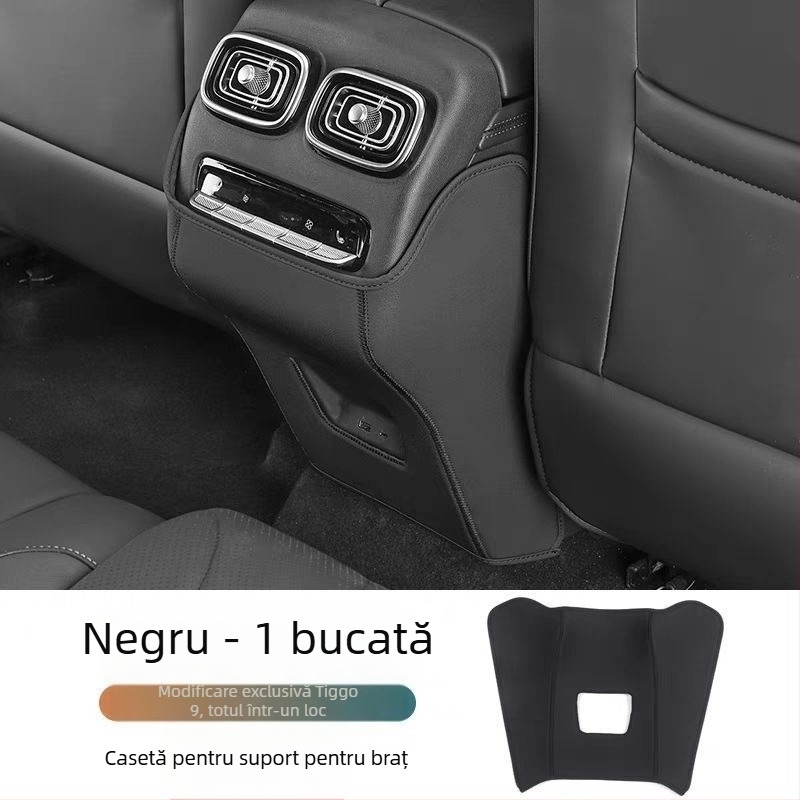 Chery Tiggo 9 – Pad anti-șoc pentru scaunul din spate cu protecție a spătarului brațului – accesoriu de modificare interioară