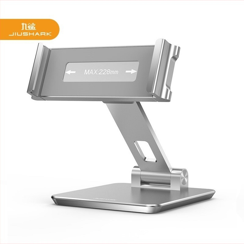 Jiushark JSP-3 Suport pentru tabletă – din aluminiu, pliabil, rotativ, de birou, telescopic