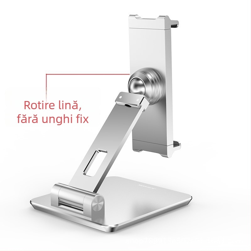 Jiushark JSP-3 Suport pentru tabletă – din aluminiu, pliabil, rotativ, de birou, telescopic