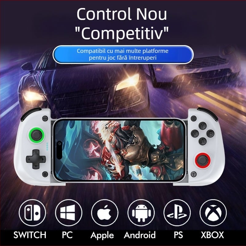 Controler de joc X5mini Bluetooth, senzori Hall duali, vibrație, interfață TYPE-C, compatibil cu telefoane mobile, tablete, PC, PS și SWITCH