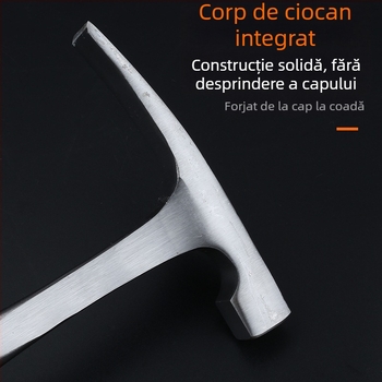 Cioc geologic pentru explorare, cap plat/ascuțit (cap din oțel cu conținut înalt de carbon; rezistent la șocuri; rezistent la explozie; greutate 950 g)