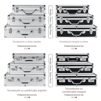 Cutie de unelte din aliaj de aluminiu – Yixin, cutie pentru unelte și depozitare, cutie auto pentru unelte, cadru din aluminiu
