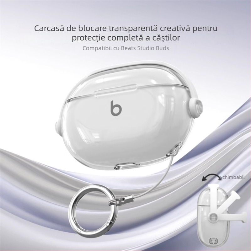 Husă Beats Studio Buds pentru model Magic Sound, carcasă din TPES turnată prin injecție, multifuncțională și universală, suport pentru personalizare