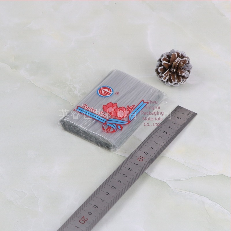 Sfoară de legare transparentă ecologică pentru ambalarea alimentelor și proiecte DIY florale; Material: sfoară galvanizată acoperită cu folie transparency din compozit; Dimensiuni: 4x250; Grosime: 0,4; Etichetă privată disponibilă