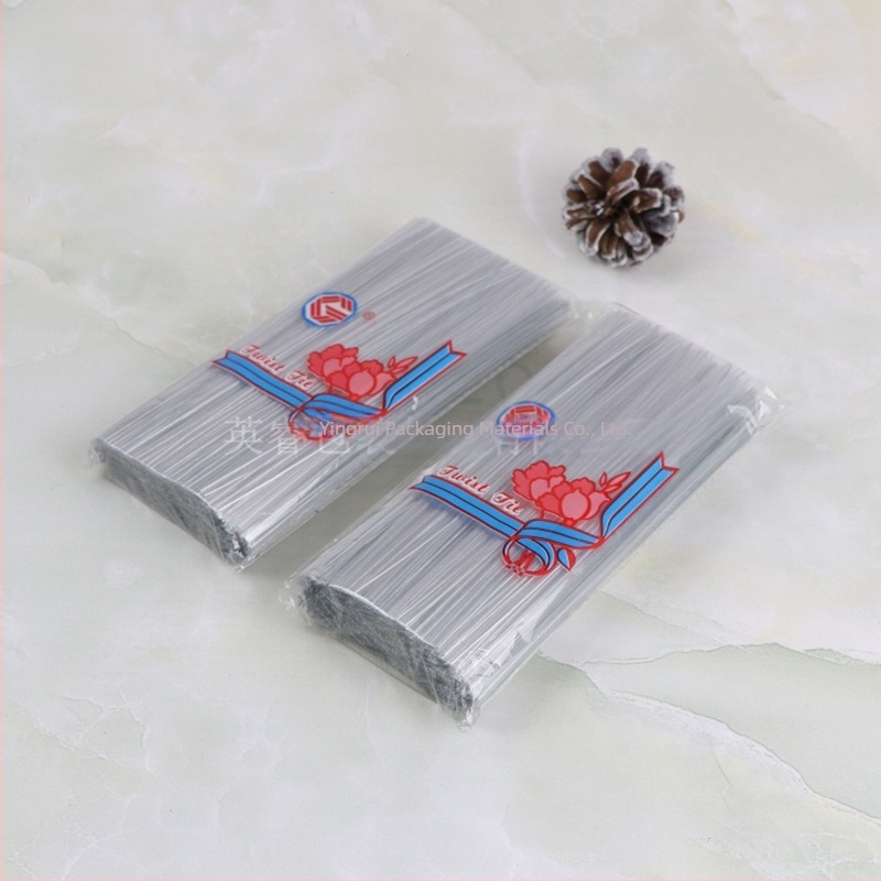 Sfoară de legare transparentă ecologică pentru ambalarea alimentelor și proiecte DIY florale; Material: sfoară galvanizată acoperită cu folie transparency din compozit; Dimensiuni: 4x250; Grosime: 0,4; Etichetă privată disponibilă