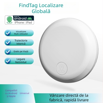 Locator GPS pentru animale AK-28B pentru Android și iOS, baterie de 240 mAh, urmărire istorică și poziționare globală