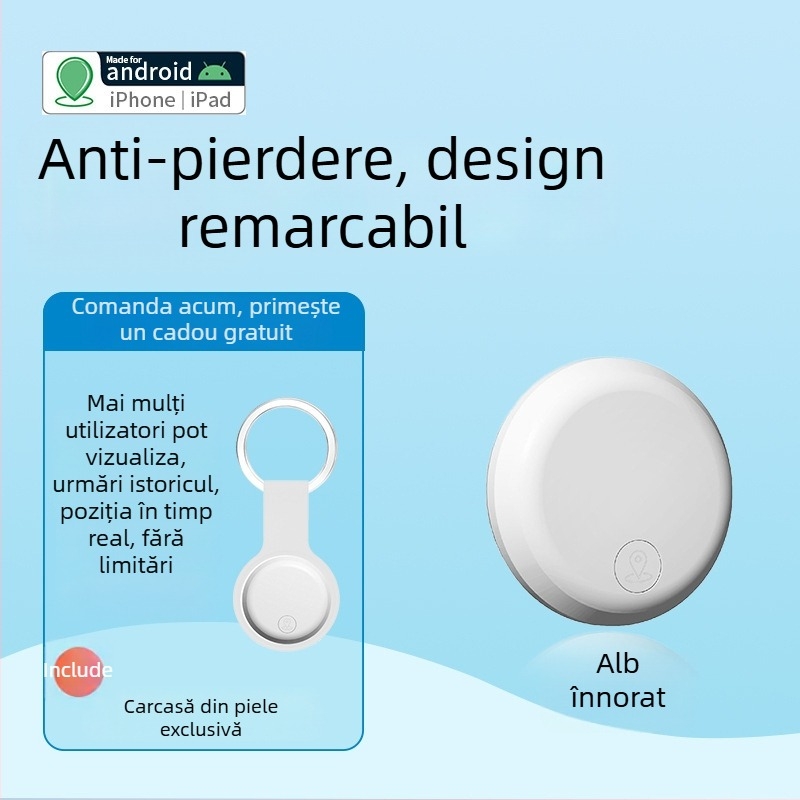 Locator GPS pentru animale AK-28B pentru Android și iOS, baterie de 240 mAh, urmărire istorică și poziționare globală