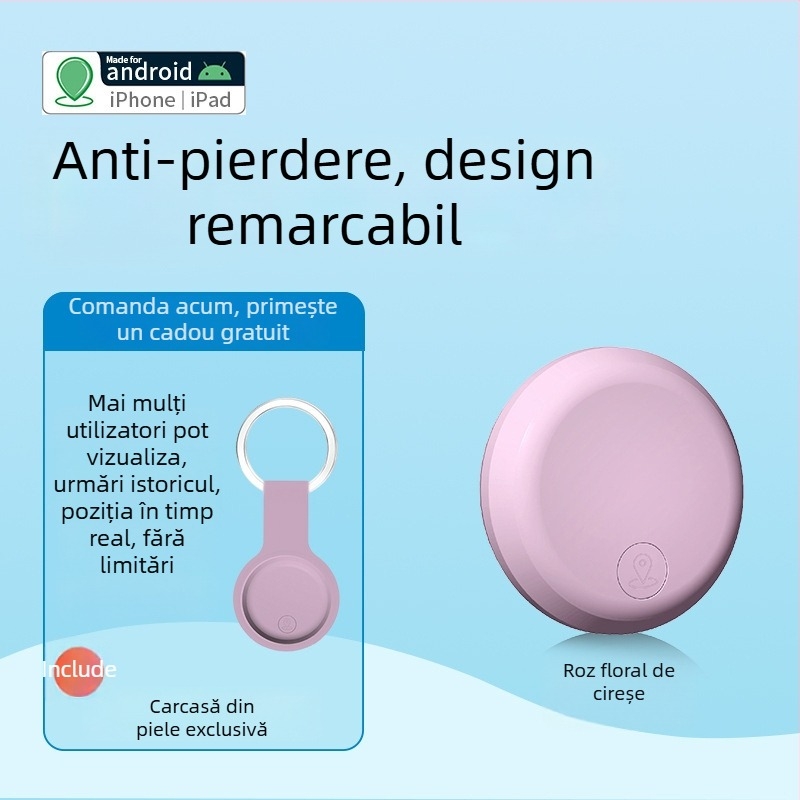 Locator GPS pentru animale AK-28B pentru Android și iOS, baterie de 240 mAh, urmărire istorică și poziționare globală