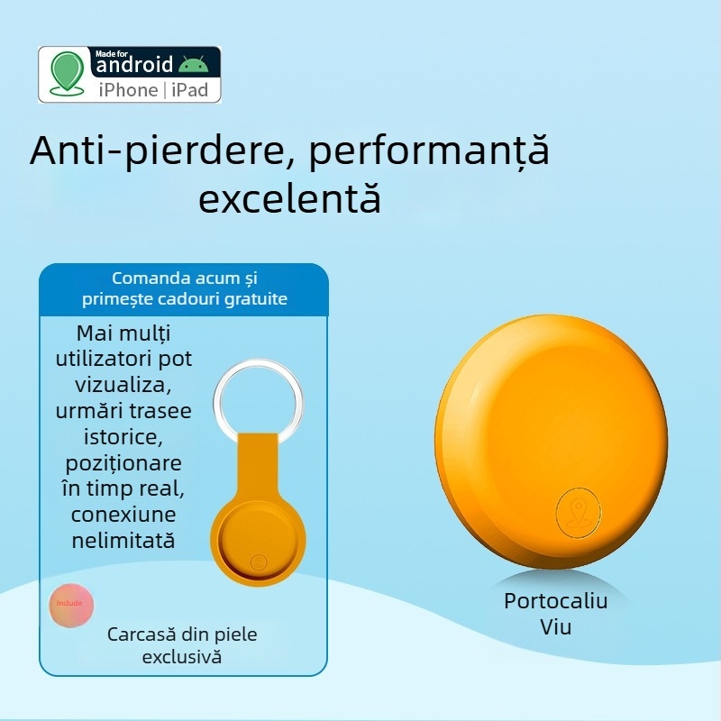 Locator GPS pentru animale AK-28B pentru Android și iOS, baterie de 240 mAh, urmărire istorică și poziționare globală