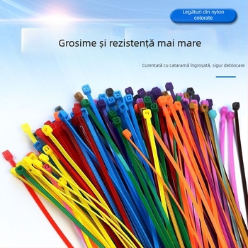 Legături pentru cabluri cu încuriere automată din nylon 6, pentru aplicații casnice și industriale, clasificare de flacabilitate 95V-2, Rest