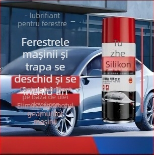 Lubrifiant siliconic pentru geamuri auto, protecție împotriva fisurilor la panourile ușilor, mecanisme de ridicare și încuietori