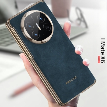 Husă din piele pentru Huawei MateX6 cu balama magnetică și ecran pliabil, protecție totală – ediția XT