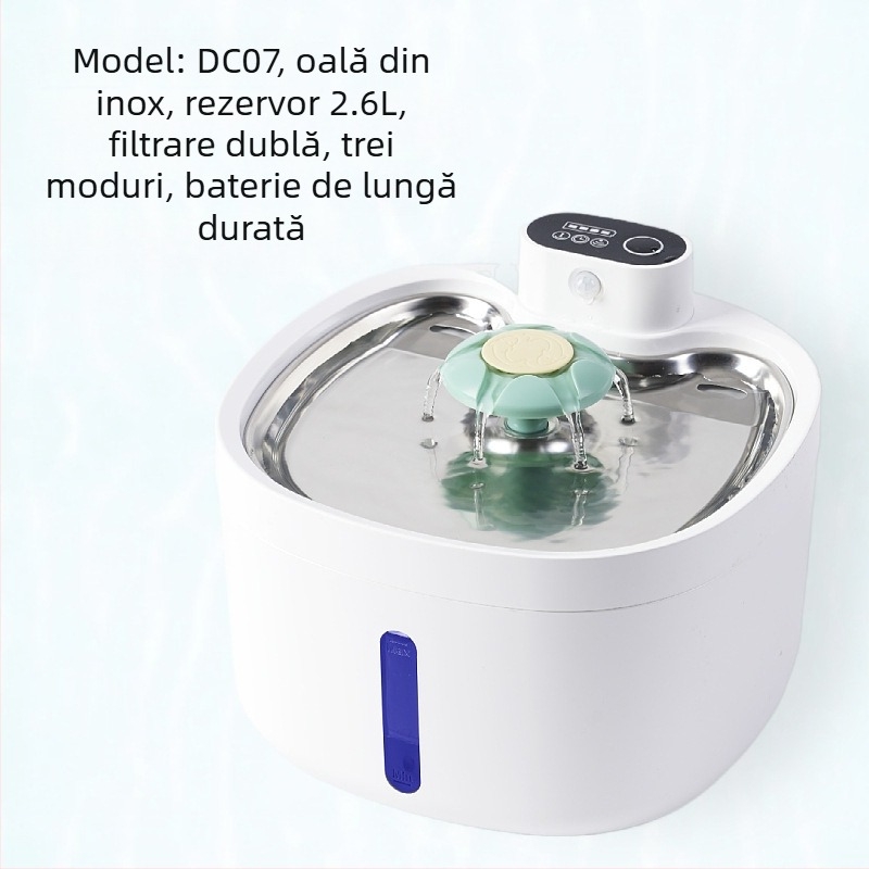 Dispenser de apă DC07 pentru pisici și câini – detașabil, greutate 1 kg