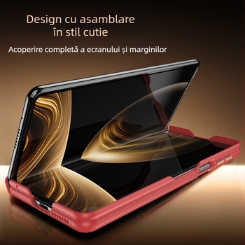 Carcasă box cu acoperire totală pentru Huawei Mate X5/X6/Xt — material PC, finisaj mat, suport, protecție împotriva căderilor, anti-amprente