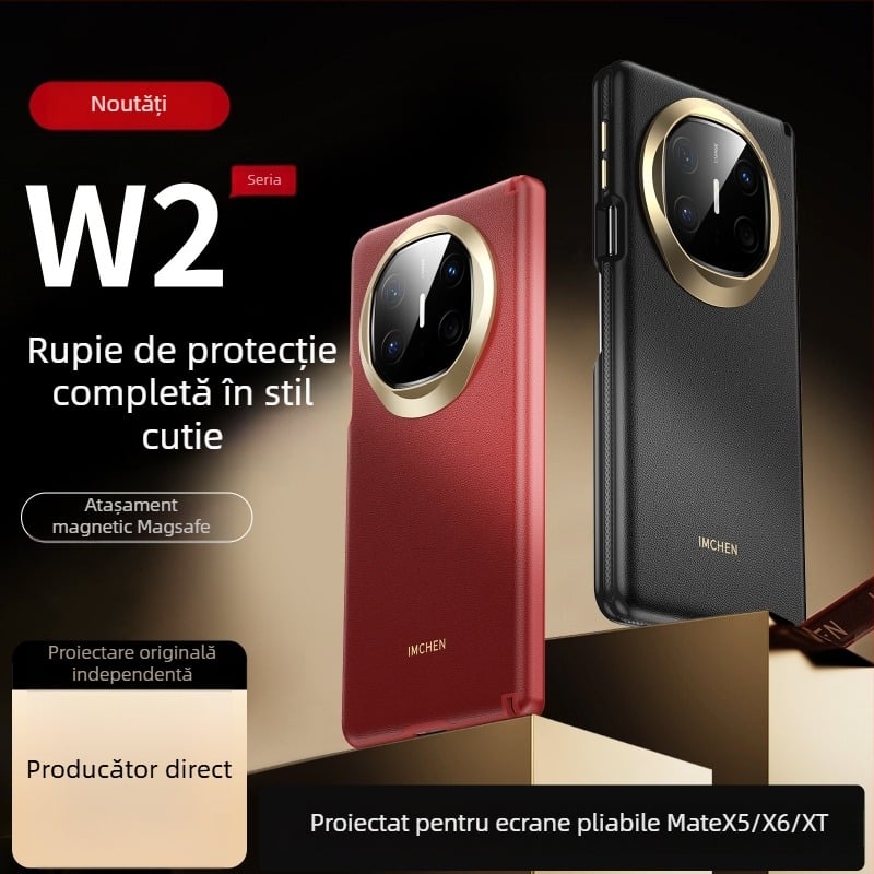 Carcasă box cu acoperire totală pentru Huawei Mate X5/X6/Xt — material PC, finisaj mat, suport, protecție împotriva căderilor, anti-amprente