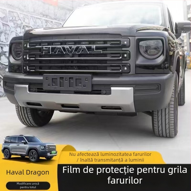 Film pentru faruri Haval Tank 400/500/300 — material TPU, brand New Technology, garanție de 2 ani