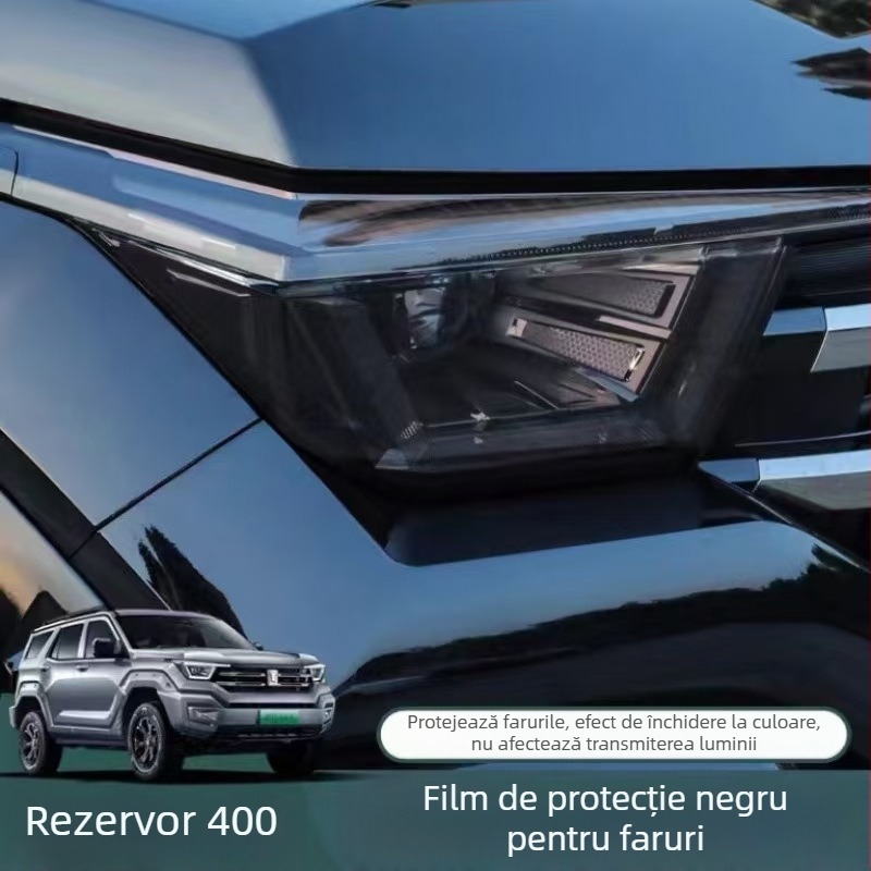 Film pentru faruri Haval Tank 400/500/300 — material TPU, brand New Technology, garanție de 2 ani