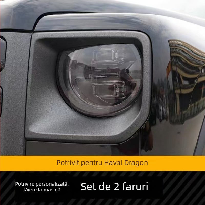 Film pentru faruri Haval Tank 400/500/300 — material TPU, brand New Technology, garanție de 2 ani