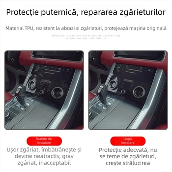 Geely Geometry E folie protectoare PET pentru ecranul consolei centrale; potrivire universală; rezistență la temperaturi înalte și scăzute.